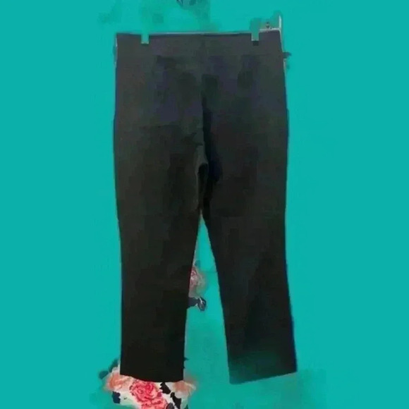 Gap High Rise Crop Flare Stretch Pants Black Women's Size 8 - Picture 2 of 7